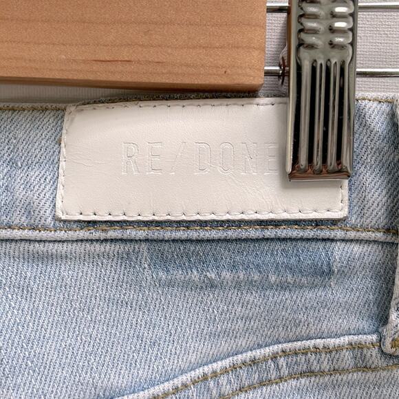 Re/Done Denim 90’s High Rise Ankle Crop Jeans Size 24 - Picture 9 of 16